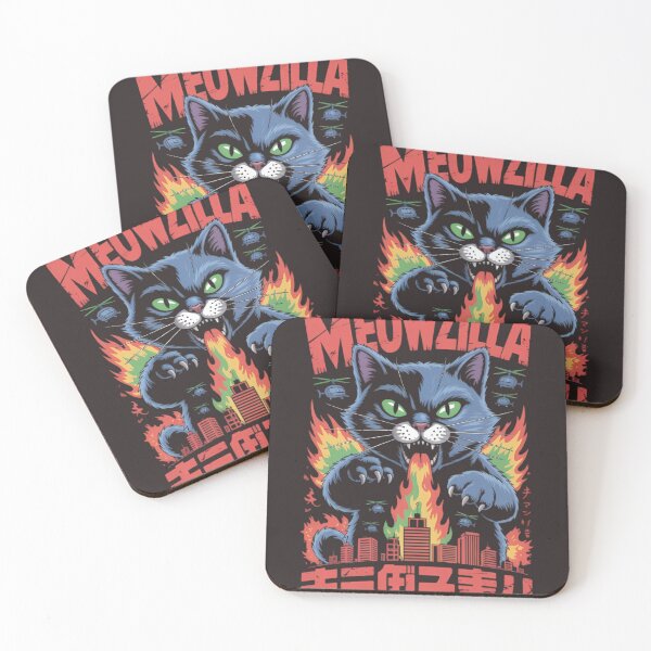 Item preview, Epic Monster Cat T-Shirt – Godzilla-Inspired Feline Humor designed and sold by dortmond.