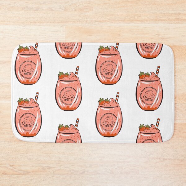 Item preview, Pupper Cafe Strawberry Smoothie Sticker designed and sold by Blueprint&co.