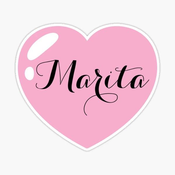Marita Name with pink Heart 