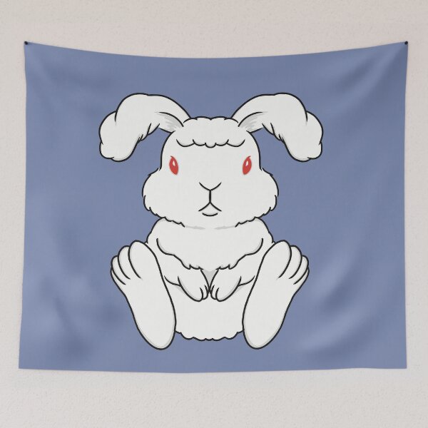 Item preview, Fluffy White English Angora Rabbit designed and sold by tayaan.
