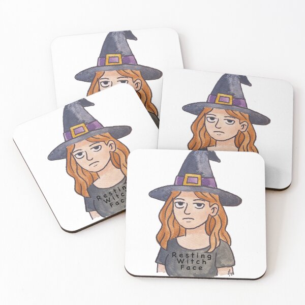 Item preview, Resting Witch Face by Jaci Pund designed and sold by Jaci Pund.