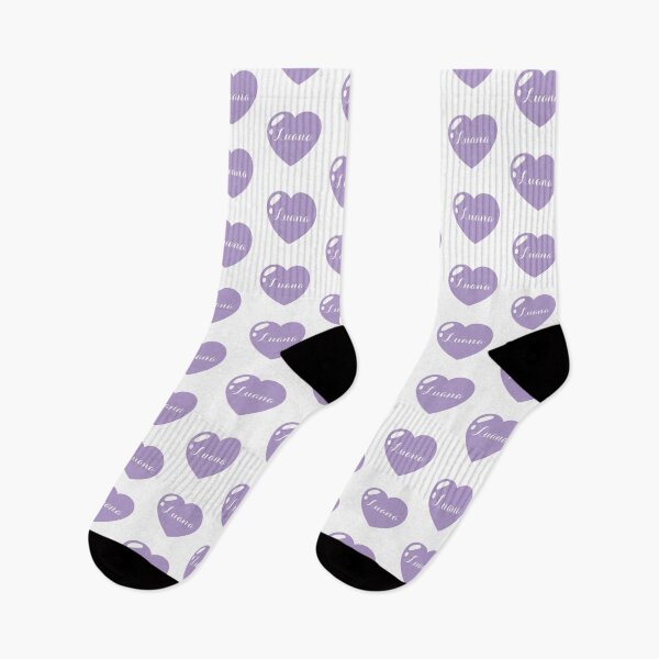 Item preview, Luana Girls Name with purple Heart  designed and sold by Monika Howarth.