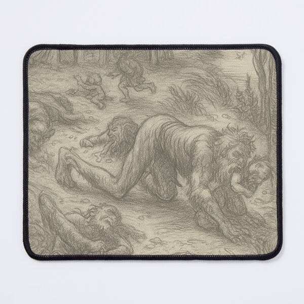 Item preview, The Werewolf or the Cannibal” by Lucas Cranach the Elder (c. 1510–1512) designed and sold by Roland Keates aka Lost Histories .