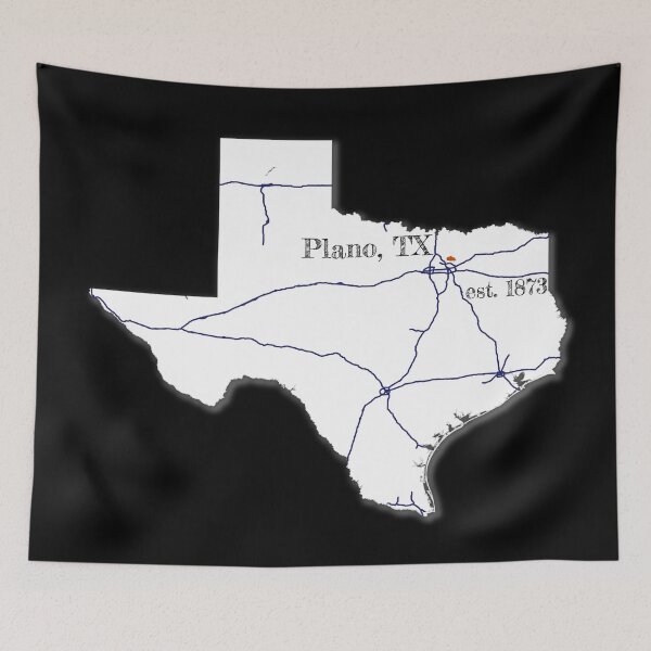 Item preview, Plano, TX [White] designed and sold by PhilbonianDezin.