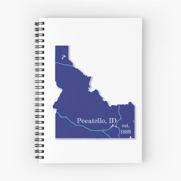 Artikelvorschau, Pocatello, ID [Blau] entworfen und verkauft von PhilbonianDezin.