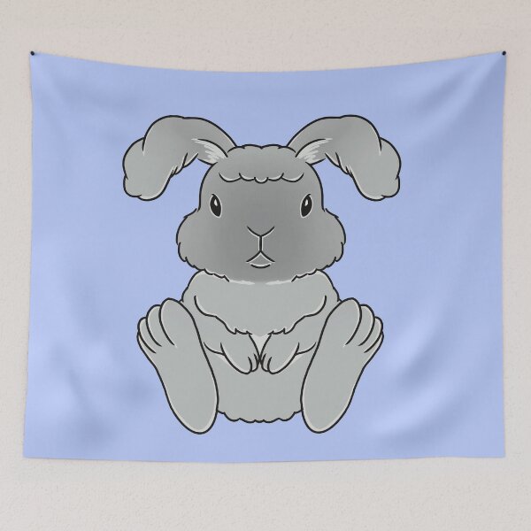 Item preview, Soft Gray English Angora Rabbit designed and sold by tayaan.