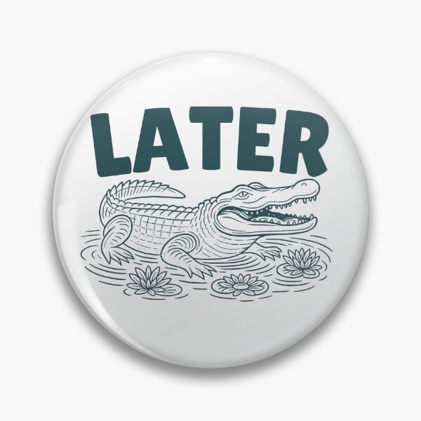 Item preview, Later Gator Funny Vintage Retro Floral designed and sold by Auchi_Verse.