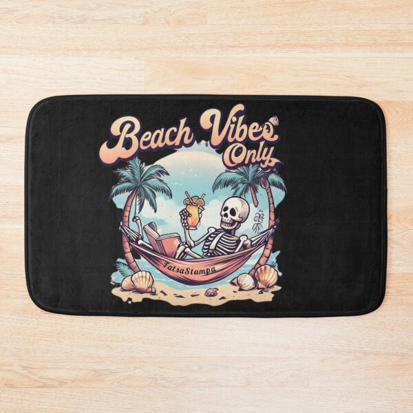 Item preview, Beach Vibes Only – Skeleton Hammock Paradise designed and sold by FatsaStampa.
