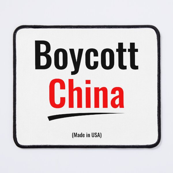 Item preview, BOYCOTT CHINA (Made in USA) designed and sold by frikybomb.