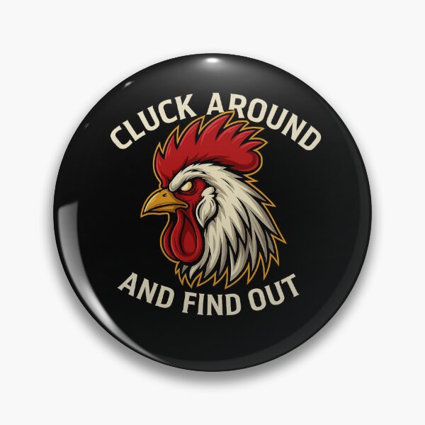 Item preview, Cluck Around and Find Out – Angry Rooster Cartoon Design designed and sold by Uglyandcute.