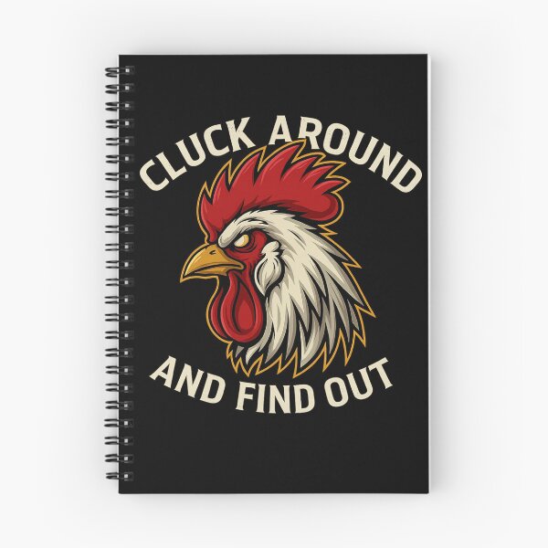 Item preview, Cluck Around and Find Out – Angry Rooster Cartoon Design designed and sold by Uglyandcute.