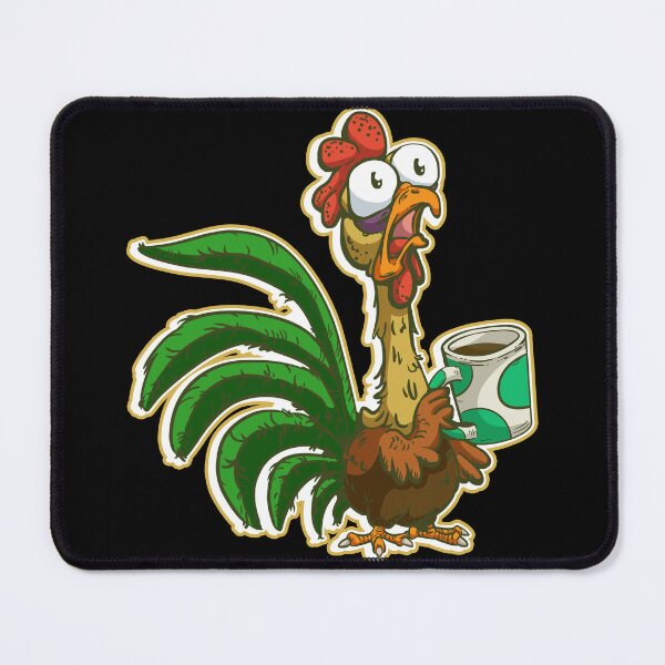 Item preview, Rooster Chicken Coffee Cartoon designed and sold by iduzarts.