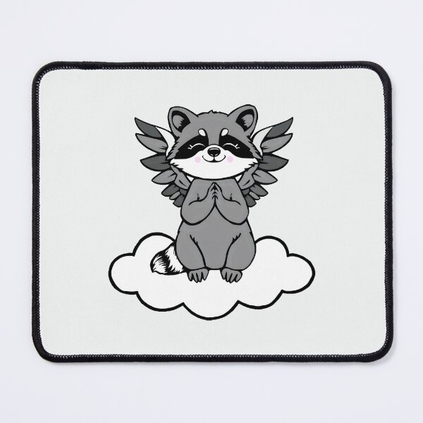 Item preview, A CUTE RACCOON ANGEL designed and sold by fetch-it-studio.