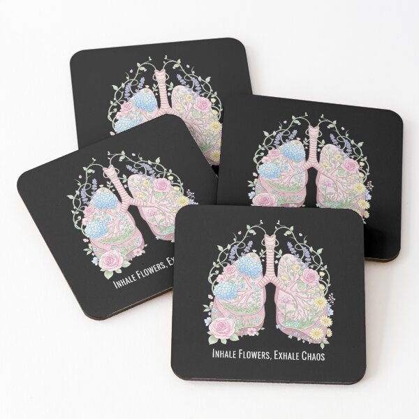 Item preview, Floral Lungs Inhale Flowers, Exhale Chaos – Botanical Anatomy Art for Mindful Souls designed and sold by Bowniko^^.