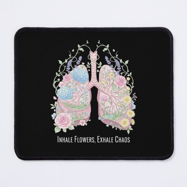 Item preview, Floral Lungs Inhale Flowers, Exhale Chaos – Botanical Anatomy Art for Mindful Souls designed and sold by Bowniko^^.