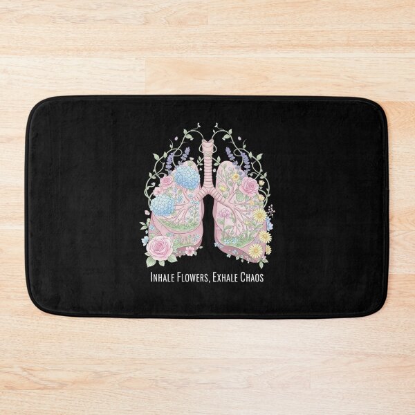 Item preview, Floral Lungs Inhale Flowers, Exhale Chaos – Botanical Anatomy Art for Mindful Souls designed and sold by Bowniko^^.