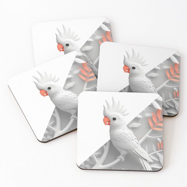 Item preview, Papercut Cockatoo in Modern Contrast designed and sold by Prime-Picks.