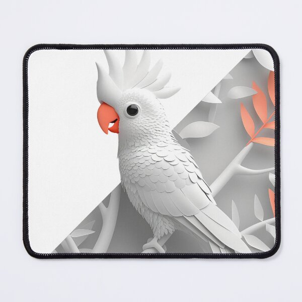 Item preview, Papercut Cockatoo in Modern Contrast designed and sold by Prime-Picks.