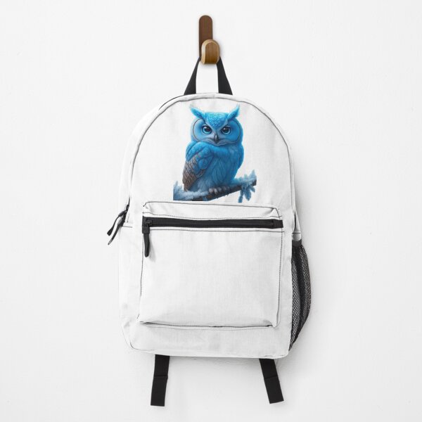 Item preview, Frosted Blue Owl – Ultra-Realistic Winter Fantasy Art designed and sold by NeonCore.