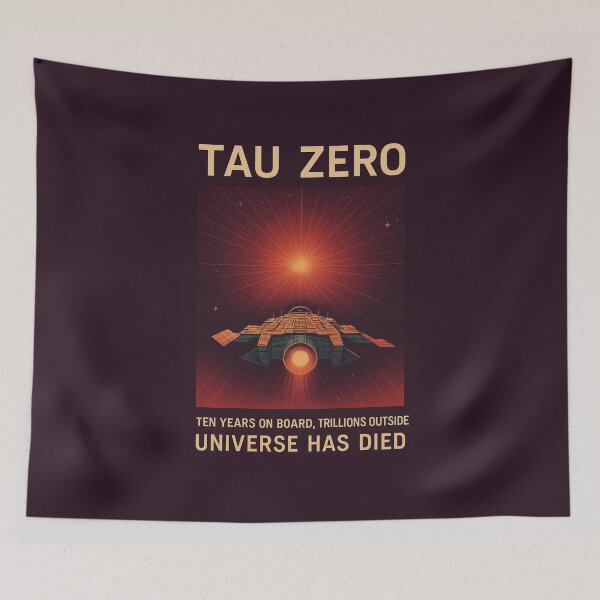 Item preview, Tau Zero Vintage Sci‑Fi Poster T‑Shirt & More designed and sold by Joey Mansell Shop.