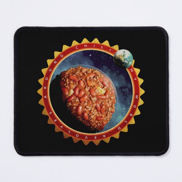 Item preview, My World Revolves Around Chili – Funny Food Planet Tee designed and sold by Spaabus.