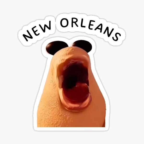 marcus the worm new orleans meme sticker Sticker