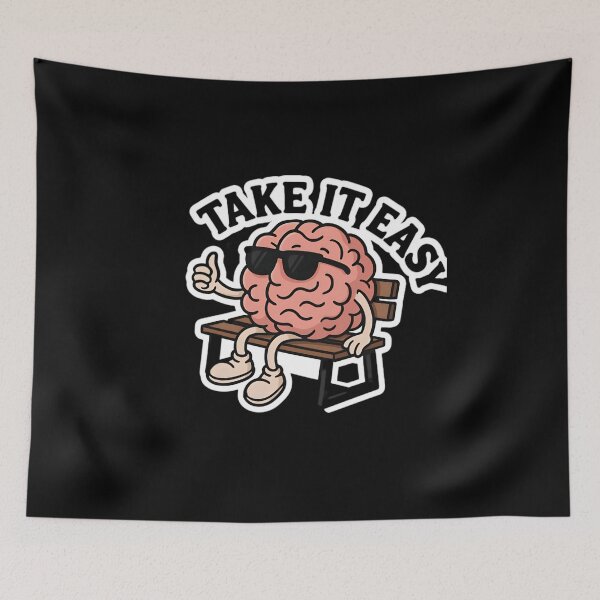Item preview, Cool Brain Vibes – Take It Easy Art designed and sold by Amr Siam.