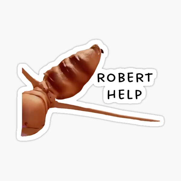 marcus the worm robert help meme sticker Sticker