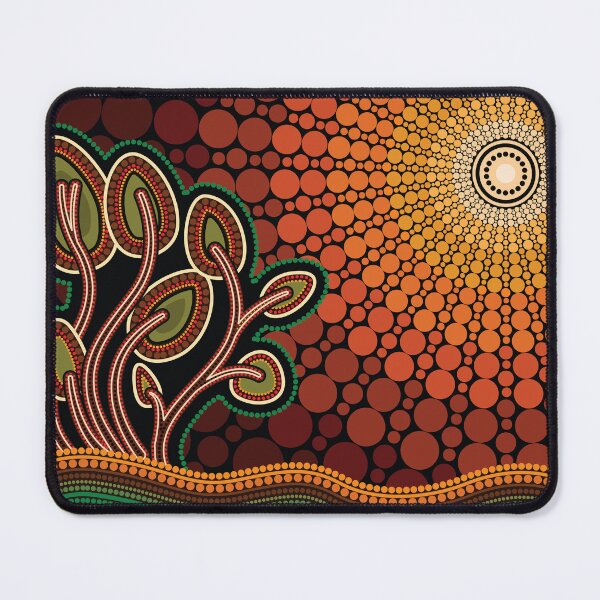 Item preview, Vibrant Aboriginal Dot Art Depicting Sun and Nature designed and sold by Vibes To VIsual.