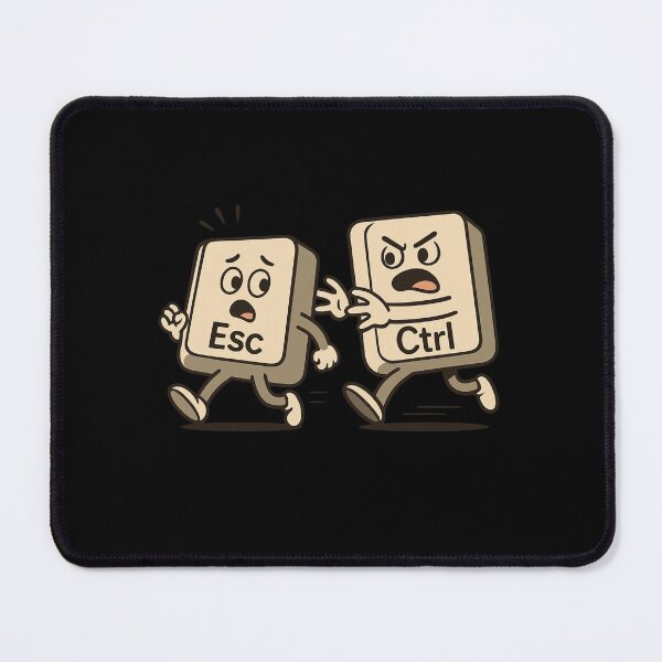 Item preview, Escape Control Funny Computer Keyboard Cartoon designed and sold by Neeshki.