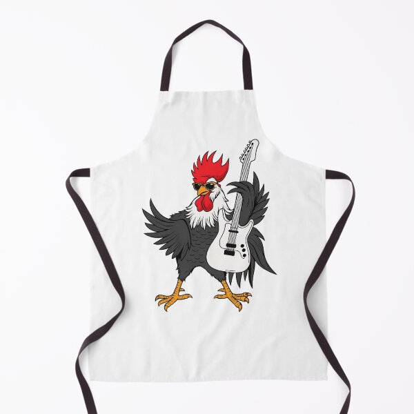 Item preview, Rockstar Rooster Playing Electric Guitar Funny Chicken Art designed and sold by Uglyandcute.
