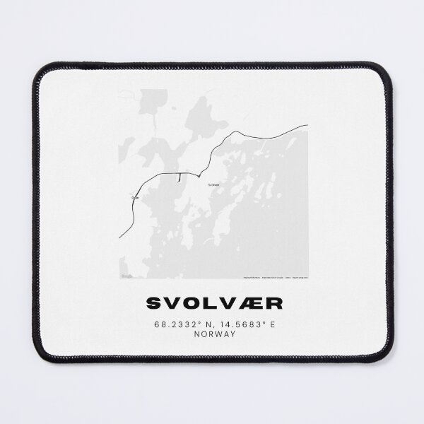 Item preview, Svolvær Map Poster – Minimalist Norway Travel Art Print designed and sold by RM-Journey.