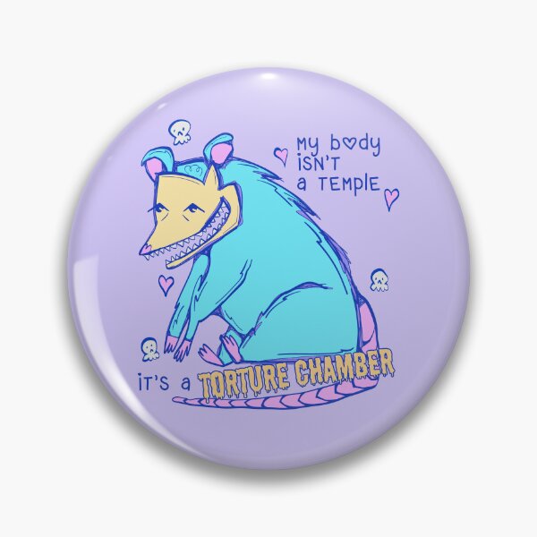 Item preview, my body isn’t a temple, it’s a torture chamber possum  designed and sold by crestfallenmermaid.