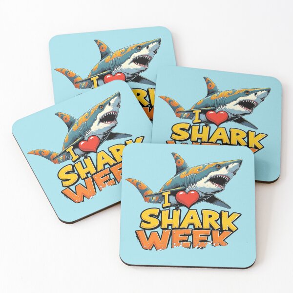 Item preview, I Love Shark Week – Fierce Shark Retro Graphic designed and sold by GingerFay.