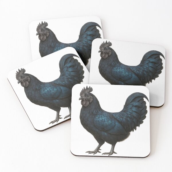 Item preview, Ayam Cemani Rooster designed and sold by AnotherFemaleHuman.