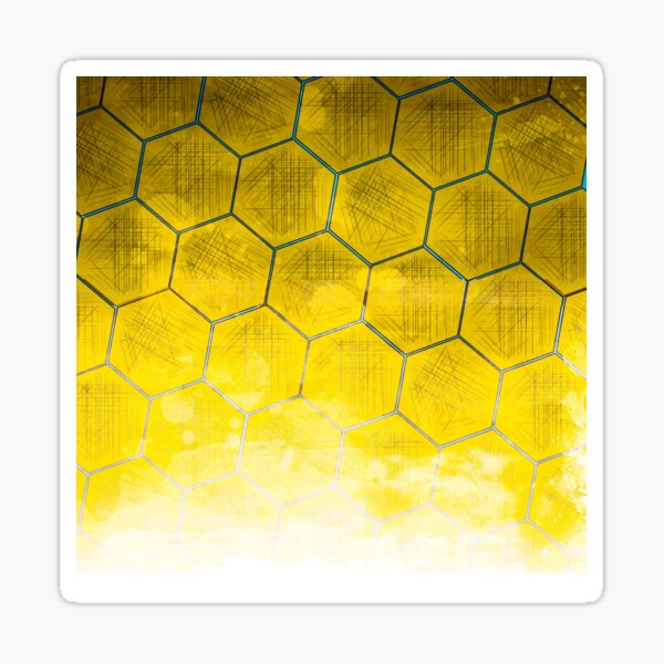 Aperçu de l'œuvre Nids d'abeilles jaunes fanés créée et vendue par Trintin Rollins.