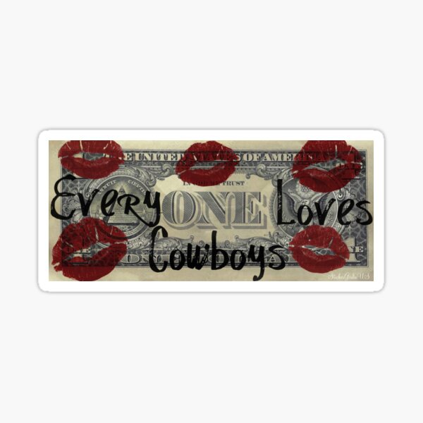 Item preview, Cowboy Lover Sticker designed and sold by Sticker Girlie US.