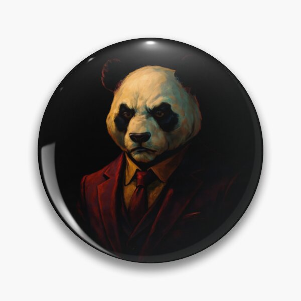 Item preview, Boss Panda in Power Suit Portrait designed and sold by Amr Siam.