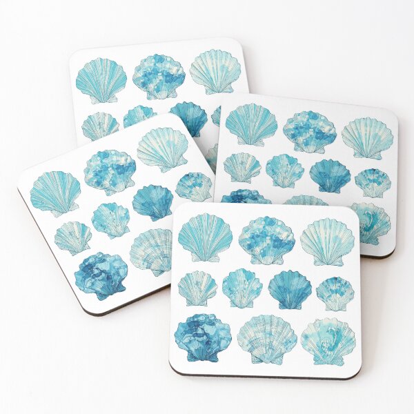 Item preview, Sea shell marine summer nautical Pattern designed and sold by scicilysimonee.