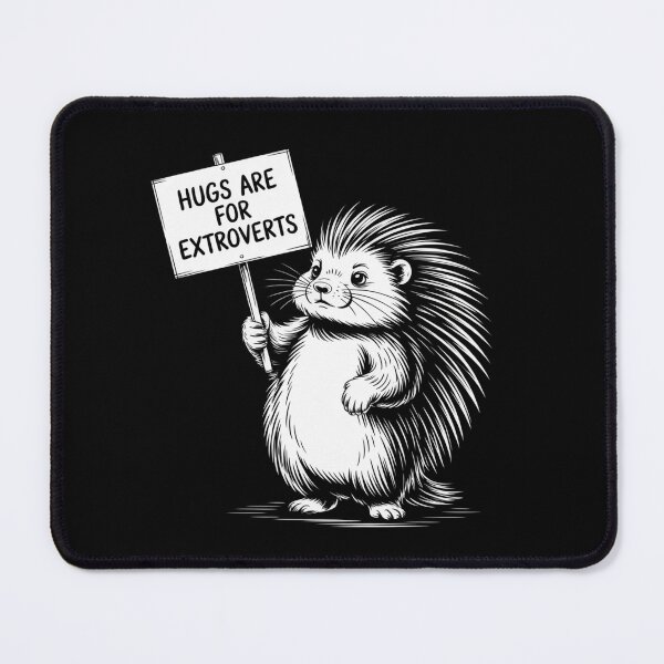 Item preview, Porcupine - Hugs are for Extroverts designed and sold by theartfulaspie.