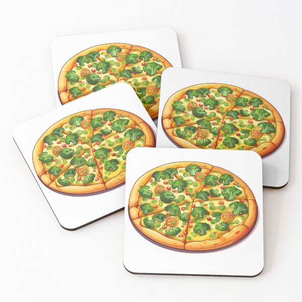 Item preview, Colorful Veggie Pizza Slice designed and sold by New-School-Wave.