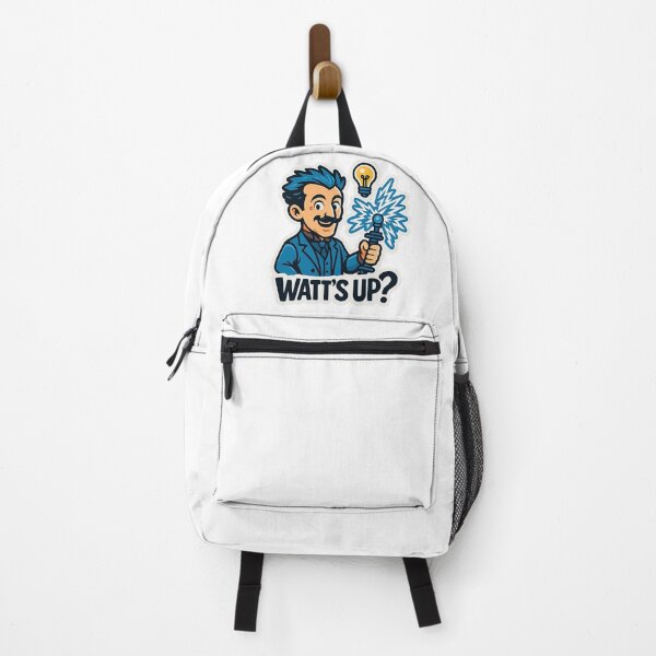 Item preview, Watt's Up? - Funny Electric Scientist Cartoon designed and sold by Cheerioza.