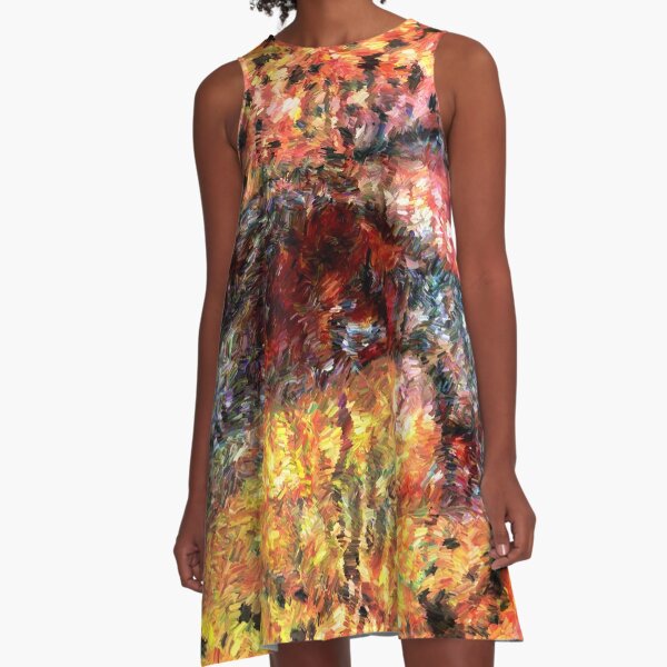 Sedimentary Rock Abstract A-Line Dress