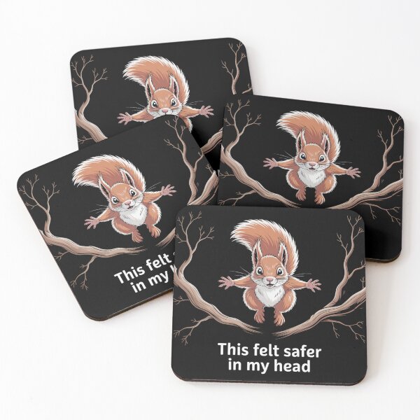 Item preview, Squirrel - This Felt Safer in My Head designed and sold by theartfulaspie.