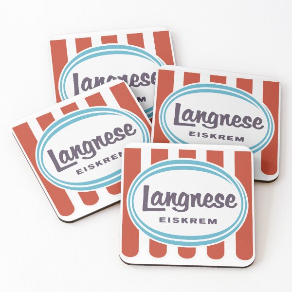 Item preview, Langnese Ice Cream Logo 1965 – Retro ice cream brand design in a vintage look designed and sold by Alpha Stag.
