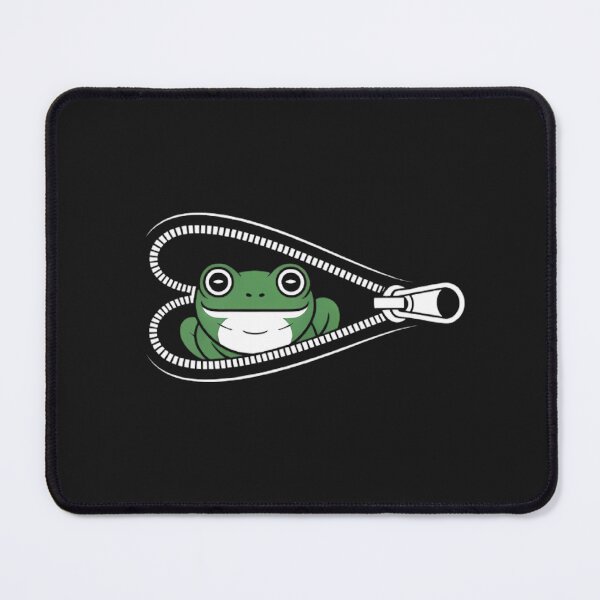 Item preview, Cute Frog in Zipper Heart – Funny Cartoon Animal Design for Frog Lovers and Whimsical Style Fans designed and sold by dortmond.