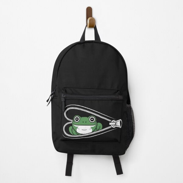 Item preview, Cute Frog in Zipper Heart – Funny Cartoon Animal Design for Frog Lovers and Whimsical Style Fans designed and sold by dortmond.