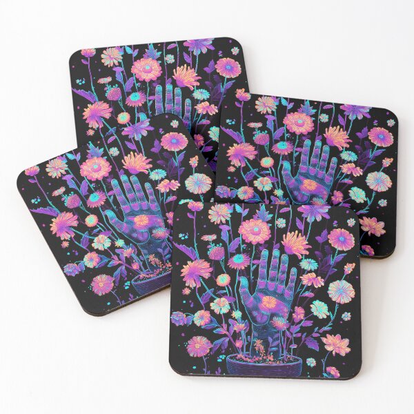 Item preview, Let's Grow - UV Reactive Floral designed and sold by RottingDreams.