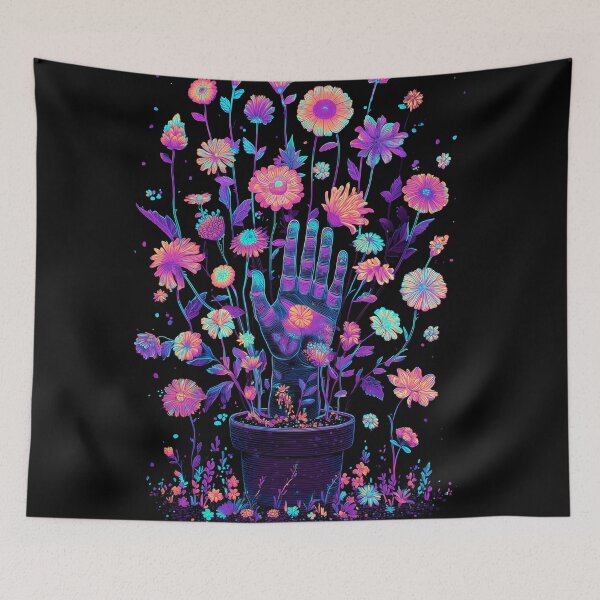 Item preview, Let's Grow - UV Reactive Floral designed and sold by RottingDreams.