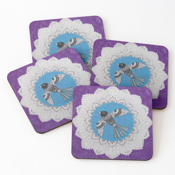Item preview, Black and White Bird Mandala designed and sold by Soozie Wray.